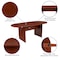 Flash Furniture Oval 35" W, 72" L, 29.5" H, Laminate Top, Red GC-TL1035-CHR-GG - alternate 3
